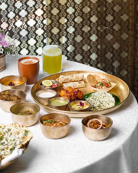 The North Indian thali at Kebab Korner